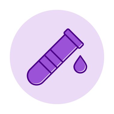 test tübü ikon vektör çizimi