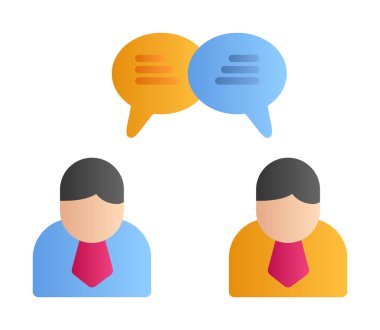 Kullanıcılar iletişim konsepti vektör illüstrasyonunu sohbet