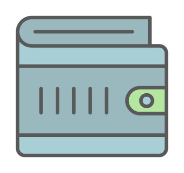 cüzdan web simgesi basit illüstrasyon