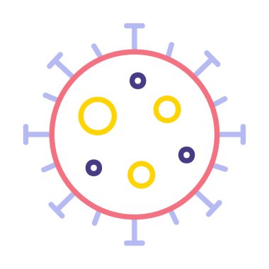 Corona virüsü, covid 19 salgın ikonu