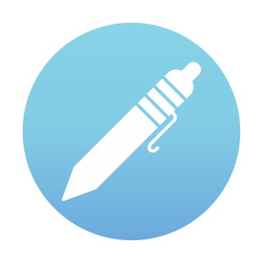 Tükenmez kalem simge vektör çizim 