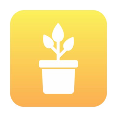 pot simge vektör çizim bitki