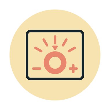 Loş simgenin vektör illüstrasyonu