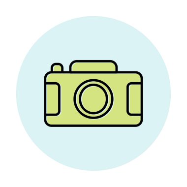 Kamera. Web simgesi basit illüstrasyon 