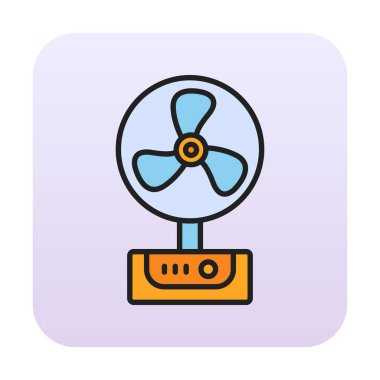 Basit bir hayran simgesi. vektör illüstrasyonu