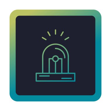 Siren simgesi vektör illüstrasyonu