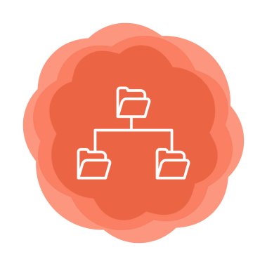 Basit Dizin Paylaşımı, vektör illüstrasyonu