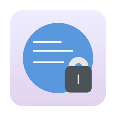 kilit simgesi web basit illüstrasyon