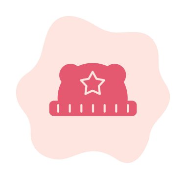 Bebek Şapka. Web simgesi basit illüstrasyon 