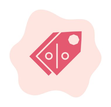 Etiket. Web simgesi basit illüstrasyon                