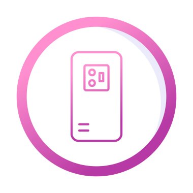 Mobil Arka Kamera simgesi, vektör illüstrasyon tasarımı