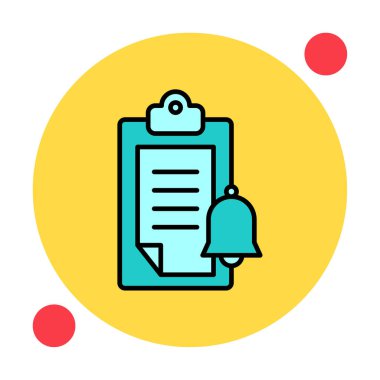 bildirim simgesi vektör illüstrasyonu. 