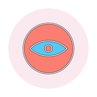 Göz simgesi, vektör illüstrasyon tasarımı 