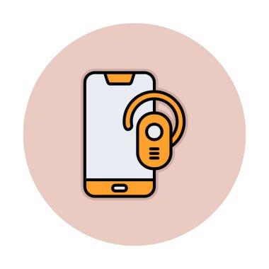 Basit düz akıllı telefon vektör çizimi tasarımı