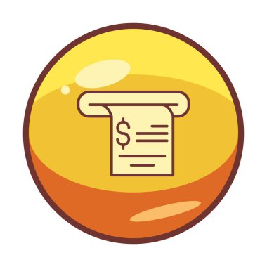 fatura simgesi, vektör illüstrasyonu basit tasarım