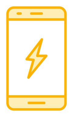 Mobil simge vektör illüstrasyonunu şarj et