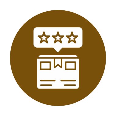 Teslimat kutusu simgesi, vektör illüstrasyonu basit tasarım