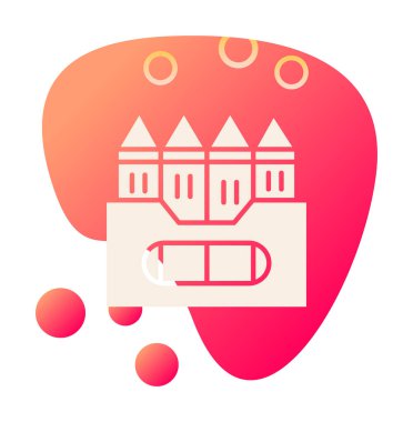 Basit Boya Simgesi, vektör illüstrasyonu