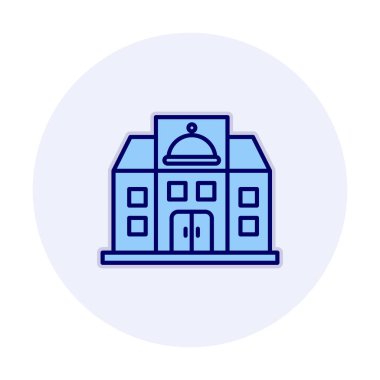 Beyaz arkaplanda restoran vektör illüstrasyonu