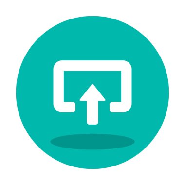 Girdi düz vektör simgesi