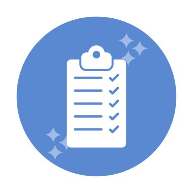 Kontrol listesi vektör simgesi modern basit vektör illüstrasyonu