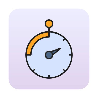 Saat, zamanlayıcı simgesi vektör çizimi 