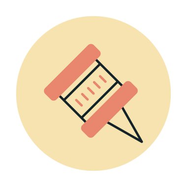 İğne simgesine bas. vektör illüstrasyonu