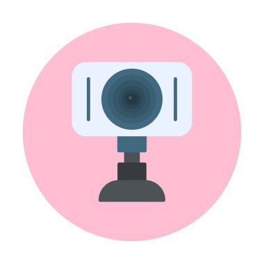 Web kamera simge vektör çizim