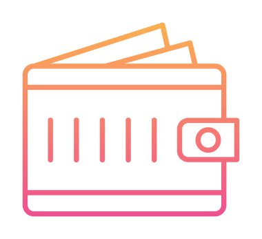 cüzdan web simgesi basit illüstrasyon