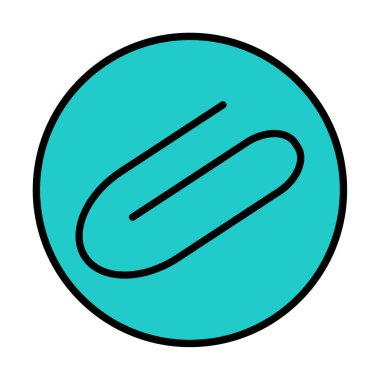 Eklenti simgesi. vektör renk çizimi