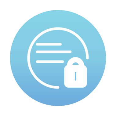 kilit simgesi web basit illüstrasyon