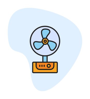 Basit bir hayran simgesi. vektör çizimi tasarımı