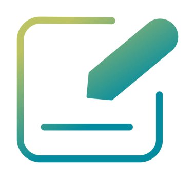 Simgeyi kalem, vektör illüstrasyonu basit tasarım ile düzenle