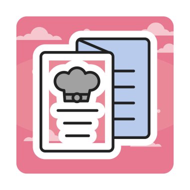 Menü web simgesi, vektör çizim