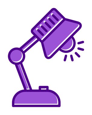 tablo lambası vektör illüstrasyonu