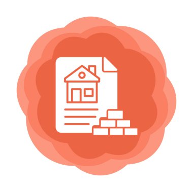 Ev Dosyası simgesi, vektör illüstrasyonu 