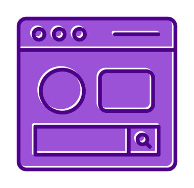 Basit sayfa satırını, ana vektör ögelerini ara