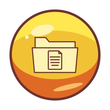 klasör renkli vektör simgesi 