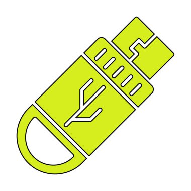 Flash sürücü simge vektör çizim