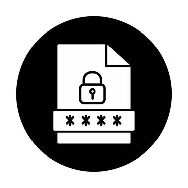 Dosya Parolası vektör çizimi