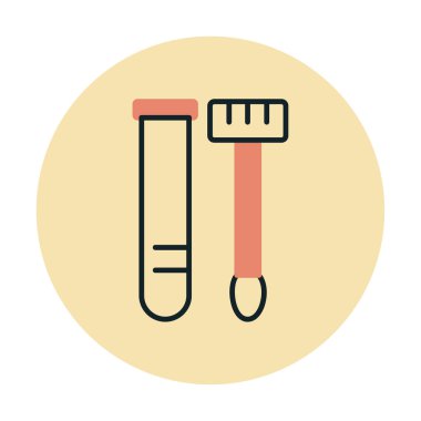 Örnek test web simgesi, vektör illüstrasyonu