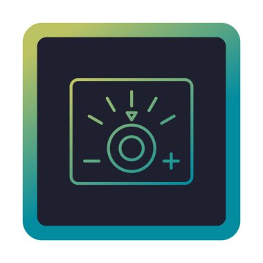 Loş simgenin vektör illüstrasyonu