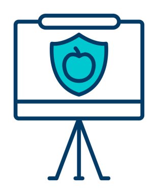 Beyaz arkaplanda besin sunum vektörü illüstrasyonu