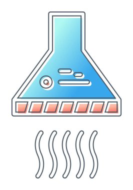 Egzoz, çıkarıcı kaput çizgisi simgesi