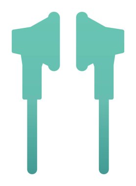 Kulaklık simge vektör çizim