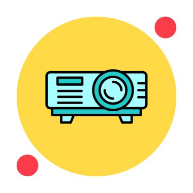 Projector  web icon vector illustration