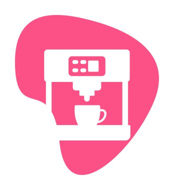 kahve makinesi simgesini, vektör çizim