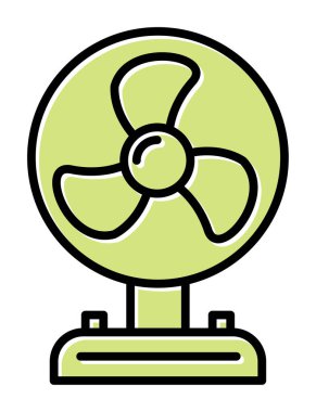 Basit bir hayran simgesi. vektör çizimi tasarımı