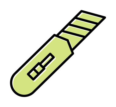 Cutter simgesinin vektör illüstrasyonu  