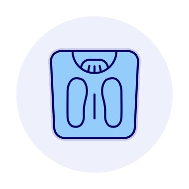 Ağırlık Ölçekleme simge vektör illüstrasyon grafik tasarımı